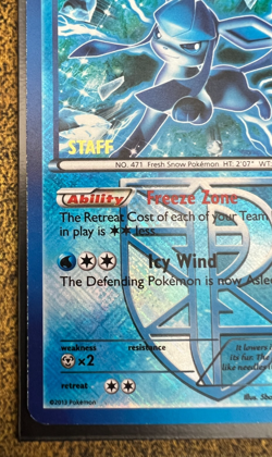 Pokemon Glaceon 23/116 City Championships STAFF Promo Holofoil Heavy Play - Image 5