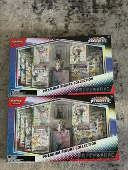 Pokemon TCG Prismatic Evolutions Premium Figure Collection | SEALED Lot Of 2 - Image 1