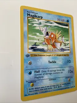 Pokemon Magikarp 35/102 Base Set 1st Edition Shadowless Vintage - Image 2