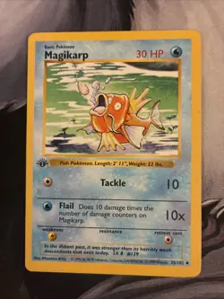 Magikarp 35/102 1st Edition Base Set WOTC Vintage Pokemon - Image 1