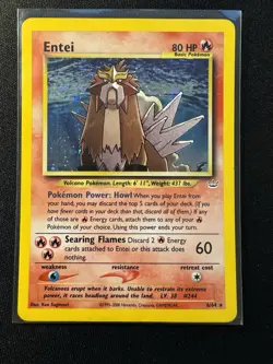 Entei 6/64 Neo Revelation Holo Rare - Lightly Played LP - 2001 Pokemon WotC - Image 1