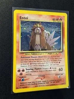 Entei 6/64 Neo Revelation Holo Rare - Lightly Played LP - 2001 Pokemon WotC - Image 2
