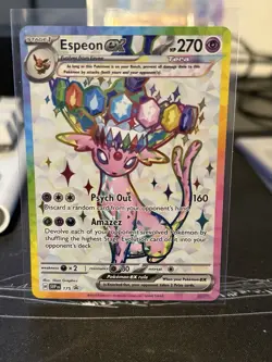 Espeon Ex 175 & Umbreon Ex 176 Pokemon Prismatic Figure Collection Promos NM+/M - Image 3
