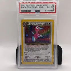 Dark Porygon 2 Neo Destiny 2002 8/105 Pokemon Holo PSA 6 EX - Image 1