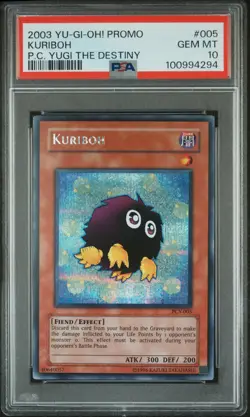 2003 Yu-Gi-Oh! Promo Kuriboh P.C. Yugi the Destiny #005 PSA 10 - Image 1
