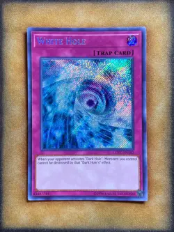 Yugioh White Hole LCKC-EN102 Secret Rare NM - Image 1