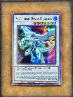 Yugioh Shooting Riser Dragon DANE-ENSE3 Super Rare Limited Edition LP - Image 1