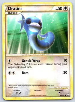 Dratini - HGSS Triumphant 62/102 Mitsuhiro Arita Pokemon 151 Card LP - Image 1