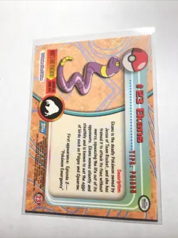 EKANS - # 23 - TOPPS SERIES 1 - BLUE LOGO - Pokemon Card - NM - Image 2