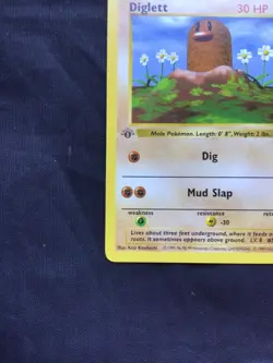 Pokemon Cards: Base Set 1st Edition Common: Diglett 47/102 - Image 5