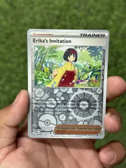 Erika's Invitation Reverse Holo NM 160/165 Scarlet & Violet 151 Pokemon Card - Image 1