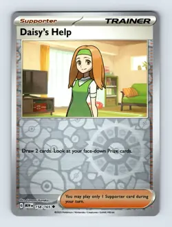 Daisy's Help SV: Scarlet & Violet 151 Uncommon Reverse Holo 158/165 Pokemon Card - Image 1