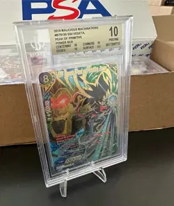 SS4 Vegeta Peak of Primitive Power Card BT8-136 SCR Bgs 10 Dragon Ball Super - Image 1