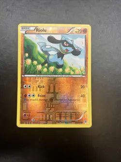 Reverse Holofoil Riolu (76) 76/135 Pokemon Common Plasma Storm Card MP - Image 1