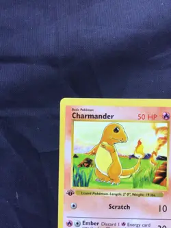 Pokemon Cards: Base Set 1st Edition Common: Charmander 46/102 - Image 2