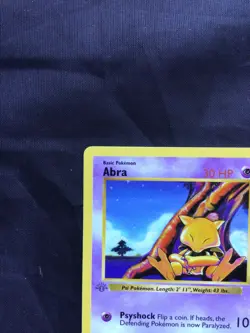 Pokemon Cards: Base Set 1st Edition Common: Abra 43/102 - Image 2