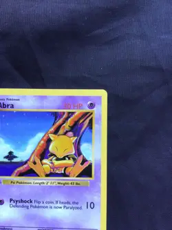 Pokemon Cards: Base Set 1st Edition Common: Abra 43/102 - Image 3