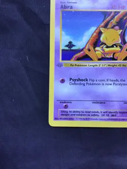 Pokemon Cards: Base Set 1st Edition Common: Abra 43/102 - Image 5