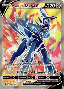 SWSH: Sword & Shield Promo Cards #SWSH255 Origin Forme Dialga V - Image 1