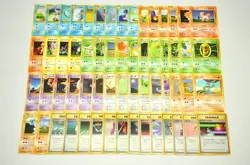 Pokemon Card Base Set LOT 60 Old Back Non holo Japanese Pikachu Diglett etc... - Image 1