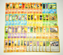 Pokemon card TCG LOT 60 GYM Set Trainer Pikachu etc.. Old Back Non holo Japanese - Image 1