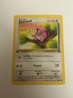 Pokemon Card Jungle 1st Edition Jigglypuff 54/64 Near Mint - Image 1