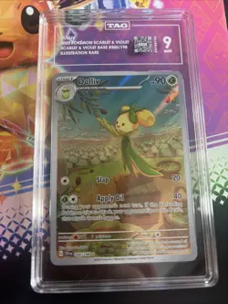 Dolliv 200/198 SV01 Scarlet & Violet Base Set Illustration Rare Holo Card TAG 9 - Image 1