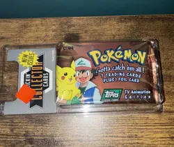 2 Pokemon Topps Trading Cards TV Animation Edition: Series 1 Sealed Packs - Image 1