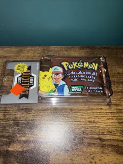 2 Pokemon Topps Trading Cards TV Animation Edition: Series 1 Sealed Packs - Image 2