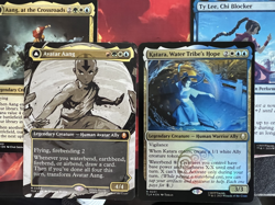 Avatar Aang (Borderless Scene Card) + Bonus! MTG Magic the Gathering ATLA Mythic - Image 1
