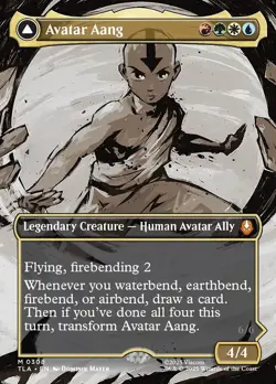 Avatar Aang (Borderless Scene Card) + Bonus! MTG Magic the Gathering ATLA Mythic - Image 3