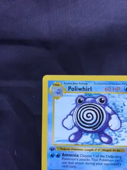 Pokemon Cards: Base Set 1st Edition Uncommon: Poliwhirl 38/102 - Image 2