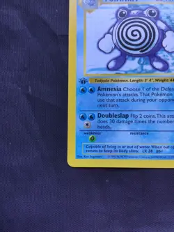 Pokemon Cards: Base Set 1st Edition Uncommon: Poliwhirl 38/102 - Image 5