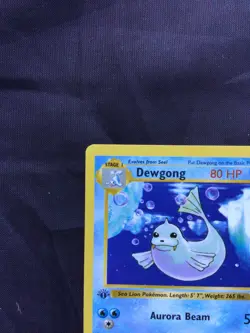 Pokemon Cards: Base Set 1st Edition Uncommon: Dewgong 25/102 - Image 2