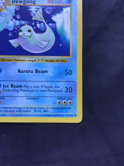 Pokemon Cards: Base Set 1st Edition Uncommon: Dewgong 25/102 - Image 4