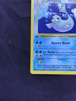 Pokemon Cards: Base Set 1st Edition Uncommon: Dewgong 25/102 - Image 5