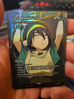 MTG - Avatar: The Last Airbender Eternal - Earth Rumble Triumph Borderless - NM - Image 1