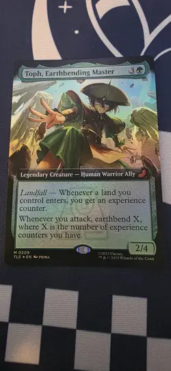 Toph, Earthbending Master, Foil, NM,209,Extended Art, Avatar, MTG - Image 1