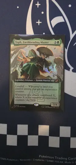 Toph, Earthbending Master, Foil, NM,209,Extended Art, Avatar, MTG - Image 3