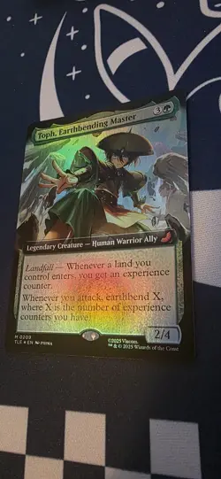 Toph, Earthbending Master, Foil, NM,209,Extended Art, Avatar, MTG - Image 4