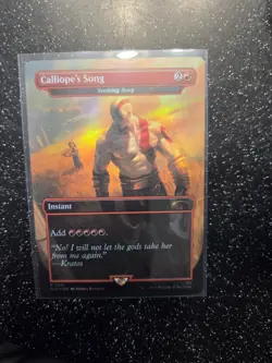 Calliope's Song Seeting Song FOIL PlayStation Secret Lair Bonus MTG God of War - Image 1