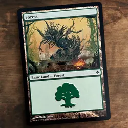 Forest 174 - New Phyrexia - Magic The Gathering MTG - Land - Lightly Played - Image 1