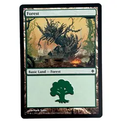 Forest 174 - New Phyrexia - Magic The Gathering MTG - Land - Lightly Played - Image 2