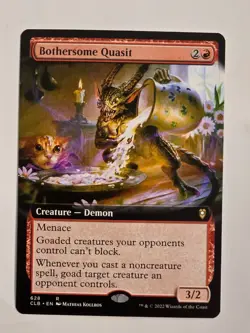 Bothersome Quasit 628 R Regular (Extended Art) CLB Baldur's Gate MTG NM - Image 1