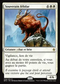 mtg magic Felidar Sovereign zendikar FRENCH vf fr Souverain felidar - Image 1