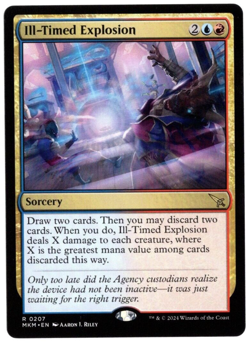 Ill-Timed Explosion 0207 Non Foil Rare Murders at Karlov Manor MTG Near Mint - Image 1