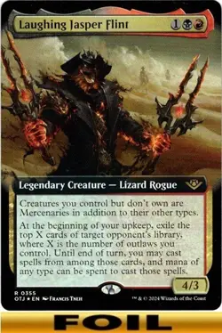 1x - Laughing Jasper Flint - FOIL EXTENDED ART - Outlaws of Thunder Junction MTG - Image 1
