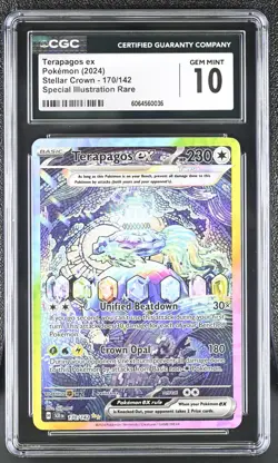 POKEMON CGC 10 2024 SV Stellar Crown Terapagos ex 170/142 SIR - Image 1