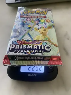 HEAVY!!! 22.52g Prismatic Evolutions Booster Pack Pokemon TCG - Image 1