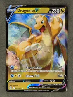 Dragonite V 049/078 Pokemon TCG Ultra Rare Pokemon GO Near Mint - Image 3
